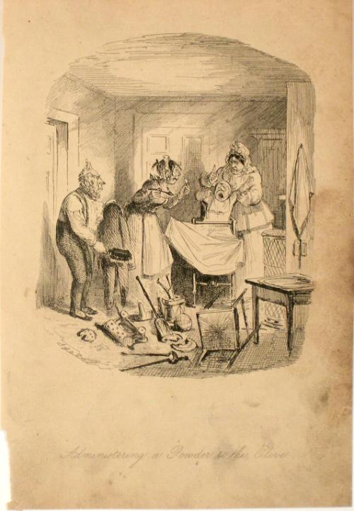 Administering a Powder to the Olive