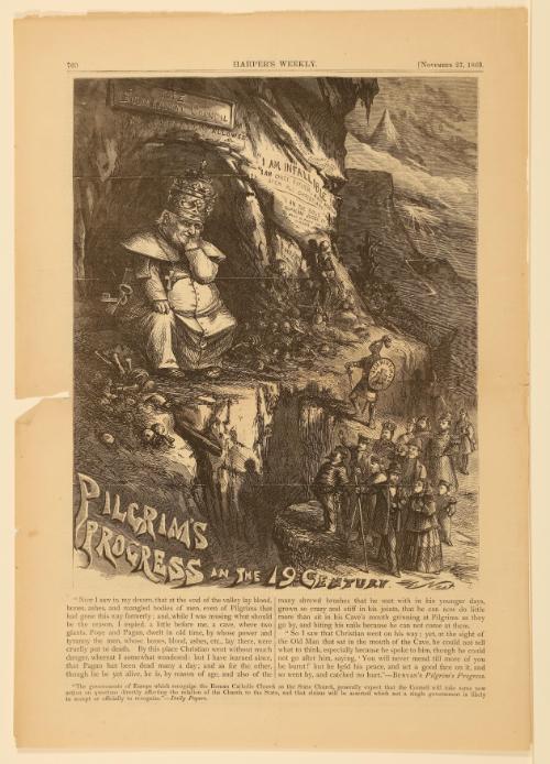 Pilgrim's Progress in the 19th Century, from "Harper's Weekly"