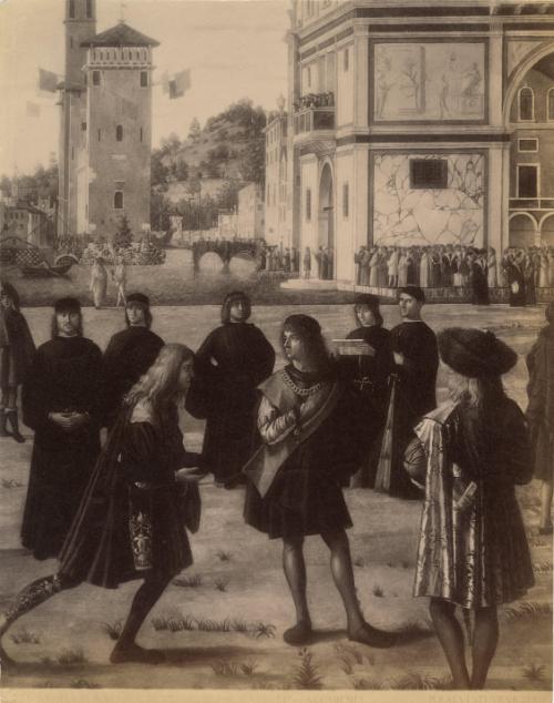 Venezia - Storie di Sant’ Orsola, particolare da Ritorno degli ambasciatori alla corte del re d’ Inghilterra