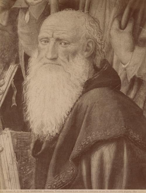 Saronno - Santuario. Testa del pittore luini, sotto le sembianze di uno dei dottori nella disputa