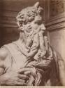 Roma - Chiesa di S. Pietro in Vincoli. Testa del Mosè, dettaglio del momumento al papa Giulio II