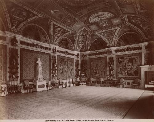 Roma - Sale Borgia. Interno della sala dei Pontefici