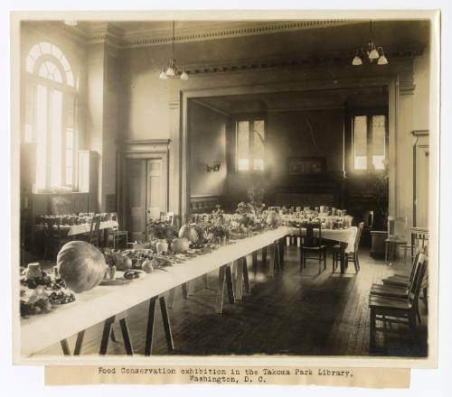Food Conservation Exhibition in the Takoma Park Library, Washington, D.C.