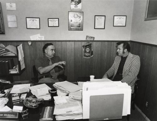 Bob Churchill's office, Lions Club Member, Tri-Valley Area, Northern California, from the series "Working"
