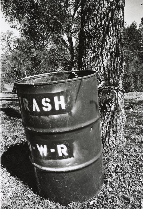 Trash barrel, Tri-Valley Area, Northern California