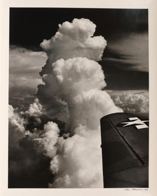 Thunderhead cloud over Himalaya on fighter from Chengtu to Kunming, China