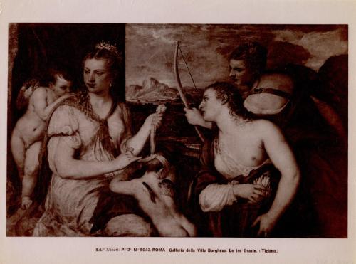 Roma - Galleria della Villa Borghese. Le tre Graze