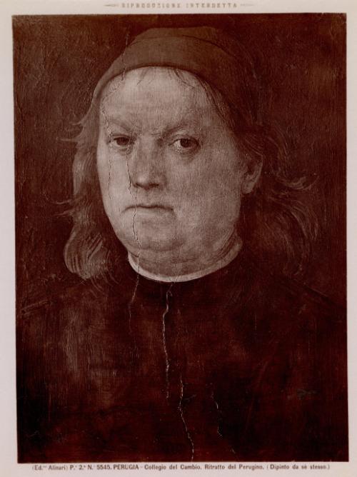 Perugia - Collegio del Cambio. Ritratto del Perugino. Dipinto da sè stesso