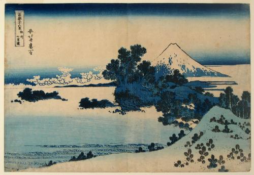 Shichirigahama in Sagami Province, from the series, Thirty-six Views of Mount Fuji