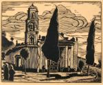 Nuestra Senora de Guadelupe Church, from the portfolio "Taxco in Black and White"