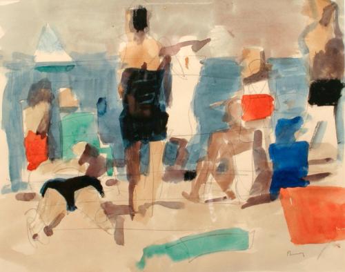 Figures on a Beach