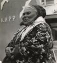 A Lapp woman in the extreme north near Norway, Lapland, Finland