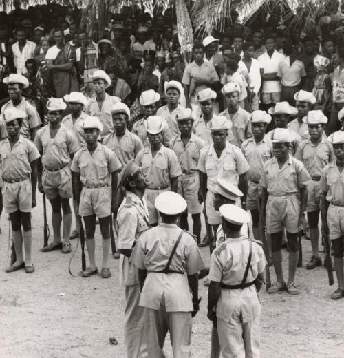 A regiment of the King's African Rifles, Kenya
