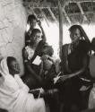 Patients wait to see the UNICEF doctor in a small village, Nigeria, Africa