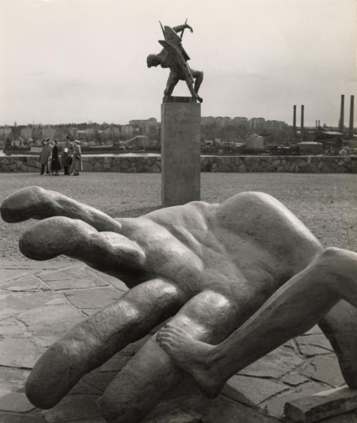 Hand of God sculpture by Carl Milles, Milles Garden, Stockholm, Sweden
