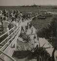 Regatta on the pier at Val d'Esquieres, France