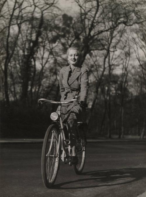 Untitled (Woman on bicycle), France