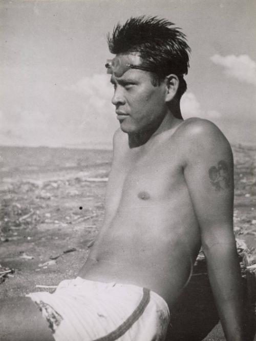 Sponge collector, French Polynesia