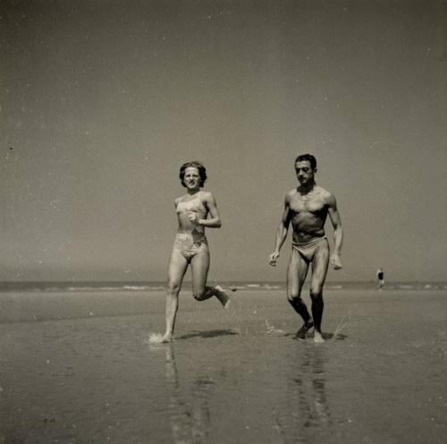 Untitled (Couple on beach), France