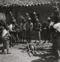 Flagellation Dance, Cuzco, Peru (After the flagellation dance, the dancer faints -- when they lay on the "rods of life" and the passage is accomplished.)