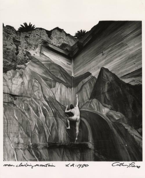Man Climbing Mountain, Los Angeles, California