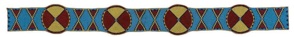 Beaded blanket strip