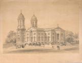 South East View of Cathedral of St. John's, Antigua. To the Right Reverend the Lord Bishop of this Diocese. This Print is respectfully inscribed by his Lordship's most obedient humble servant.